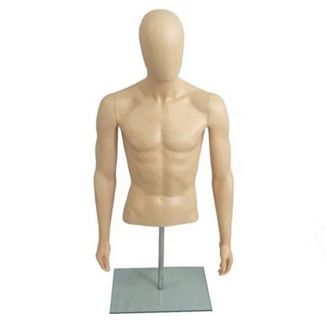 Fiberglass Full Body Window Display Skin Tone Unbreakable Male Torso