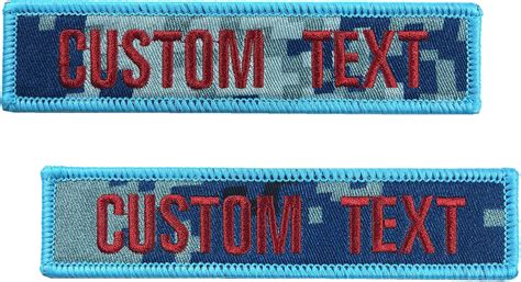 Personalized Military Patches Custom Embroidery Name Patches 2 Pieces