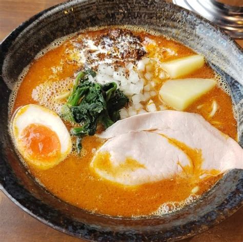 限定】カレー豚骨ラーメン900円＋炙りチーズご飯 200円』五代目むじゃきのレビュー ラーメンデータベース