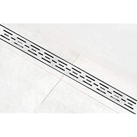 Neodrain Inch Rectangular Linear Shower Drain With Brick Pattern