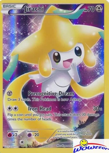 POKEMON MYTHICAL JIRACHI XY112 FULL ART Black Star Promo HOLO FOIL Card