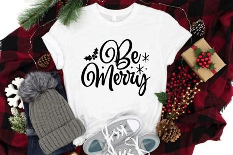 Be Merry SVG Craft Graphic by TshirtBUndle · Creative Fabrica