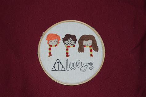 Harry Potter Quadro Bastidor Bordado Elo Produtos Especiais