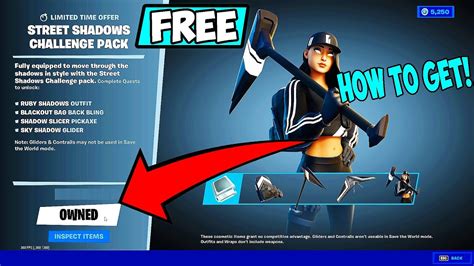 How To Get Shadow Ruby Pack Free New Fortnite Pack Youtube