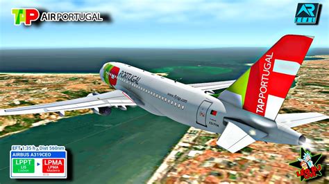 AO VIVO RFS LISBOA LPPT ILHA DA MADEIRA LPMA Airbus A319CEO TAP