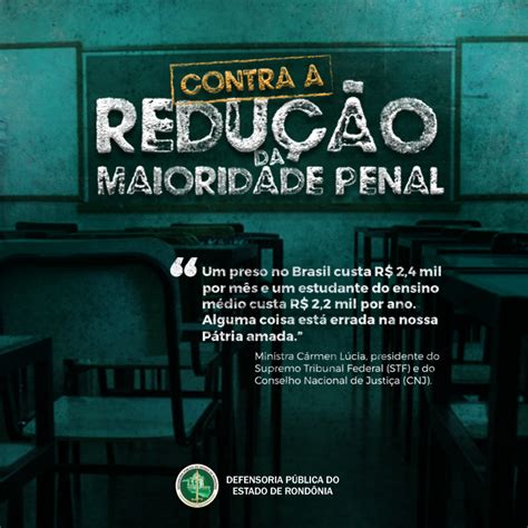 Dpe Se Posiciona Contra A Redu O Da Maioridade Penal