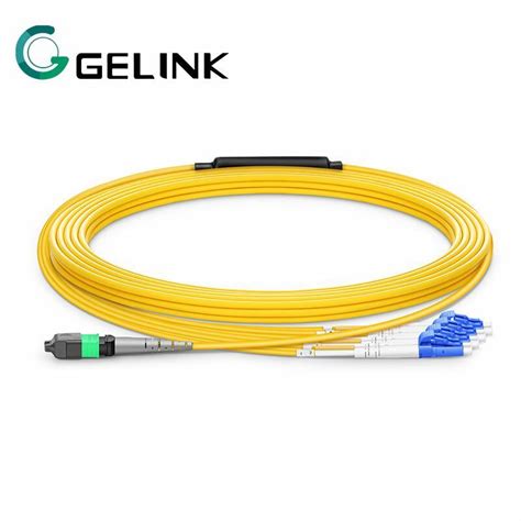 Fibers Mpo Mtp Female To Lc Single Mode M Breakout Cable Fiber