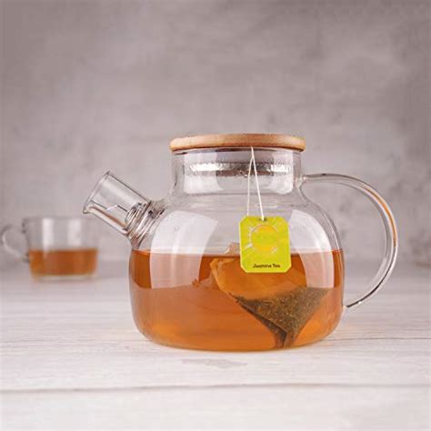 Cnglass Glass Teapot Stovetop Safe203 Oz Clear Teapots With Removable