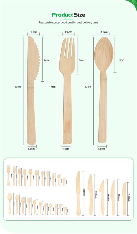 Disposable Bamboo Wooden Knife Fork And Spoon Three Piece Set