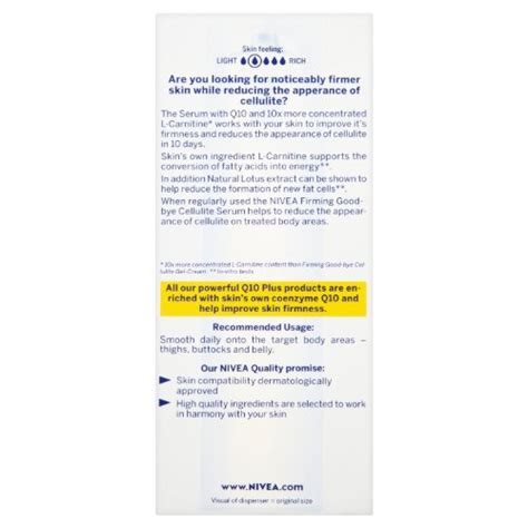 NIVEA Firming Good-Bye Cellulite Serum Q10 Plus - 75 ml | Pricepulse