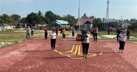 Terapkan Pola Hidup Sehat Bapas Pangkalan Bun Laksanakan Senam Pagi