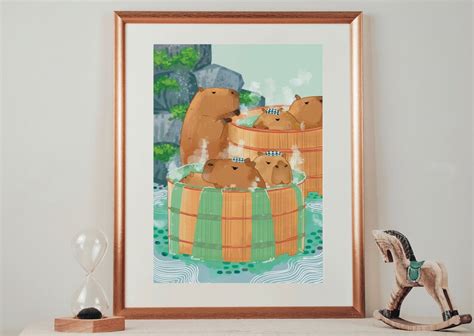 Capybara Capybara Art Capybara Print Nursery Printable Etsy