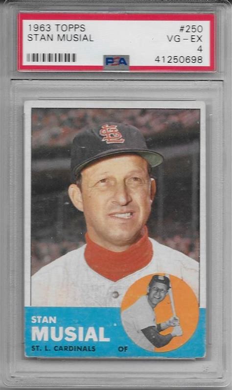 1963 Topps Stan Musial 250 Baseball Card For Sale Online EBay Stan