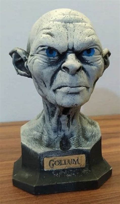 Gollum Figurine Lord Of The Rings Gollum Statue Lord Of The Etsy Canada