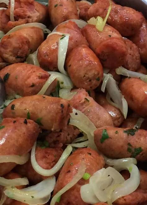 Linguiça acebolada Receitas