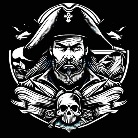 Capitaine Pirate Vectoriel Pour L Illustration Num Rique Vecteur Premium