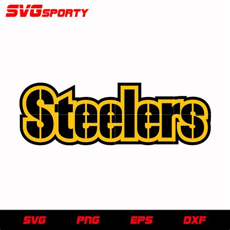 Pittsburgh Steelers Text Logo 2 Svg Nfl Svg Eps Dxf Png Digital F Svg Sporty