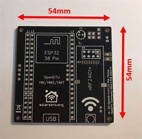 OpenDTU Platine ESP32 Balkonkraftwerk BKW Wechselrichter Open DTU Ahoy