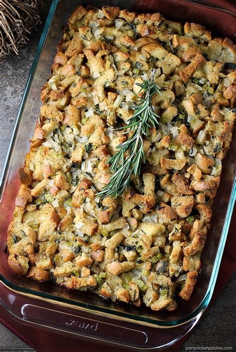 Traditional Herb Stuffing Persnickety Plates