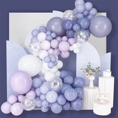 Partywoo Pcs Purple Balloon Garland Assorted Purple Balloons