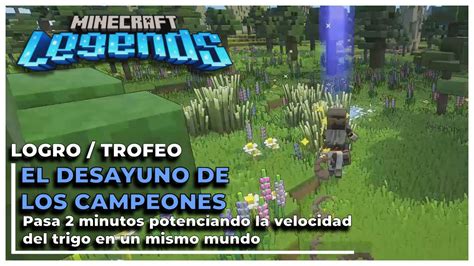 Minecraft Legends Logro Trofeo El Desayuno De Campeones YouTube