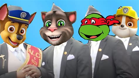 Talking Tom And Paw Patrol And Teenage Mutant Ninja Turtles Coffin Dance