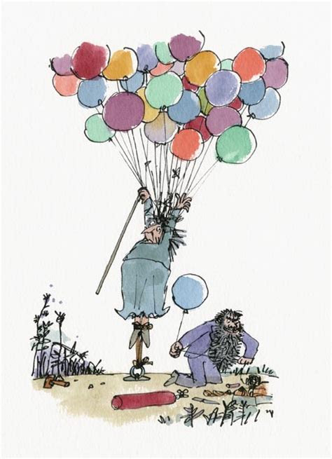 Mrs Twit being stretched | Quentin Blake