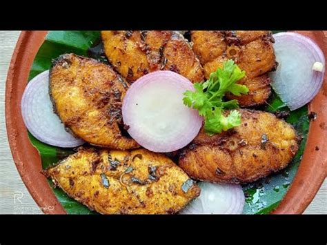 Neimeen Seer Fish Fry With Mud Pot Seer Fish Fry L How To Make Seer