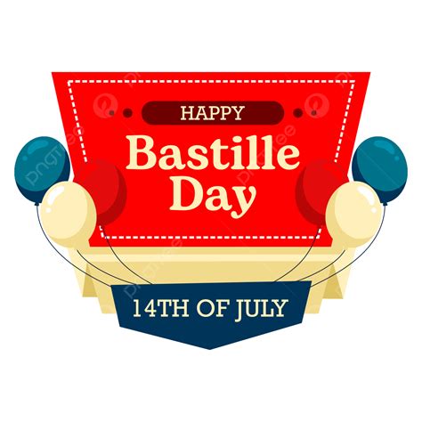 Happy Bastille Day 14th July French Holiday Vector Design Happy