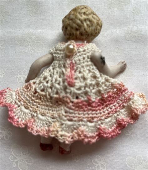 Crochet Dress For 3 12 Frozen Charlotte Flapper Mignonette Kestner