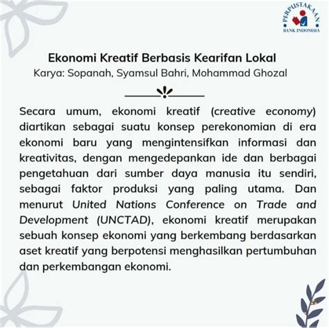 Library Management System BOOK REVIEW Ekonomi Kreatif Berbasis