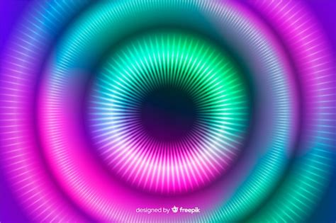 Fondo Abstracto Círculos Coloridos Vector Gratis