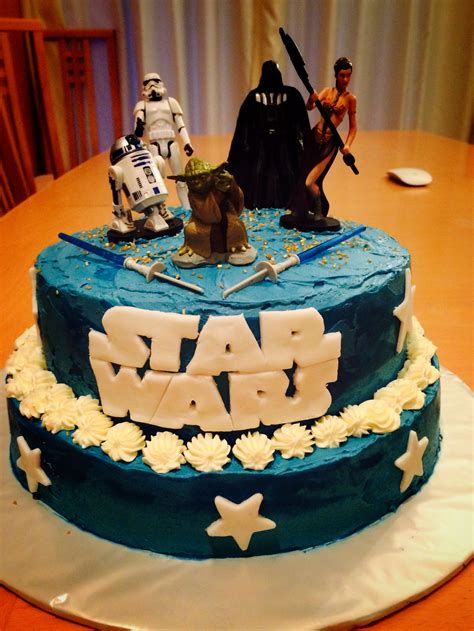 Simple Star Wars Cake Buttercream Homemade Star Wars Cake Cakecentral Com G I 1707156