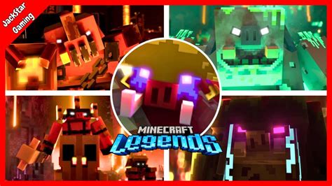 Minecraft Legends All Bosses Endings K Fps Youtube