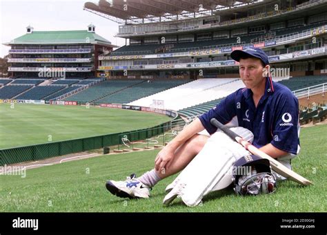 England Batsman Michael Atherton Wanderers Johannesburg Hi Res Stock