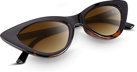 Feisedy Vintage Cat Eye Sunglasses Women Clout Goggles