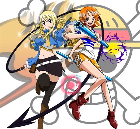 My Second Favorite Crossover Lucy And Nani One Piece  One Piece