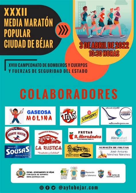 XXXII Media Maratón Popular Ciudad de Béjar 2022 Agenda cultural y