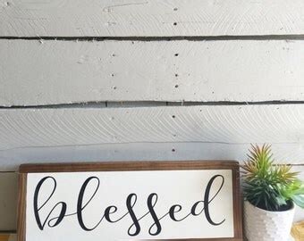 Blessed Sign Etsy