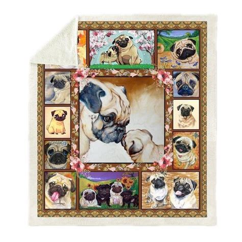 Sherpa Fleece Pug Blanket : r/PugGifts