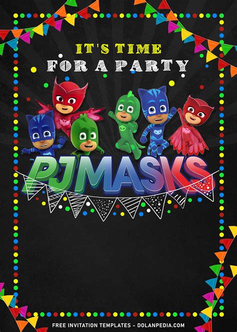 Pj Masks Birthday Party Invitations Pj Mask Invitation Pj Masks | The ...