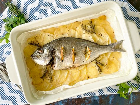 Orata Al Forno Baked Sea Bream With Potatoes Italian Kitchen