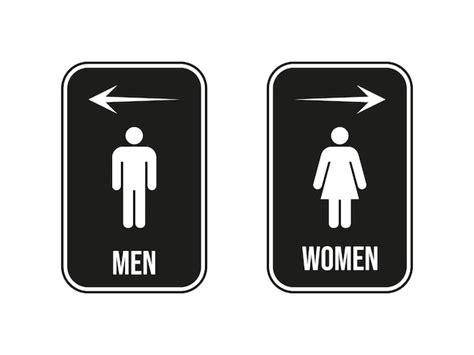 Premium Vector Men And Women Toilet Sign