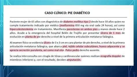 Caso Clínico Pie Diabético katty villanueva vasquez uDocz