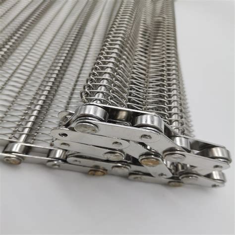 Stainless Steel Flat Flex Wire Mesh Conveyor Belt For Bread Baking