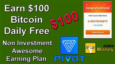 Pivot App How To Earn Bitcoin Daily Fully Explained Youtube