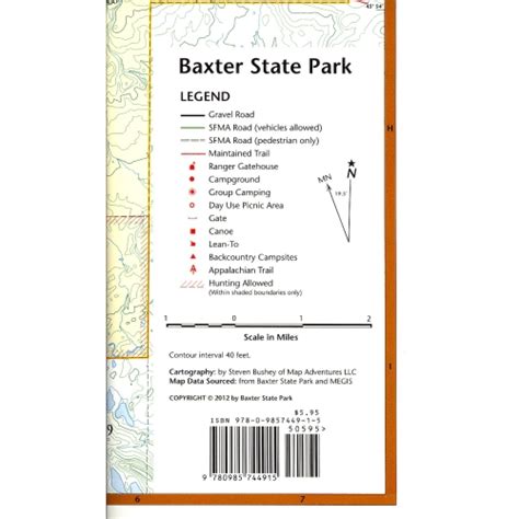 BAXTER STATE PARK MAP – Baxter State Park