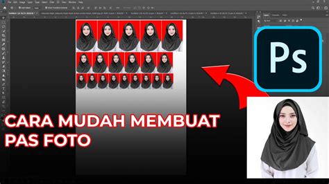 Cara Mudah Membuat Pas Foto Dengan Adobe Photoshop Youtube