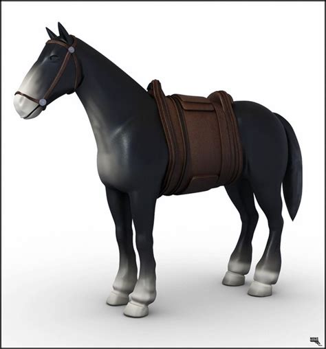 3d model horse