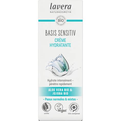 Lavera Cr Me Hydratante Jojoba Aloe Vera Basis Ml Les Copines Bio